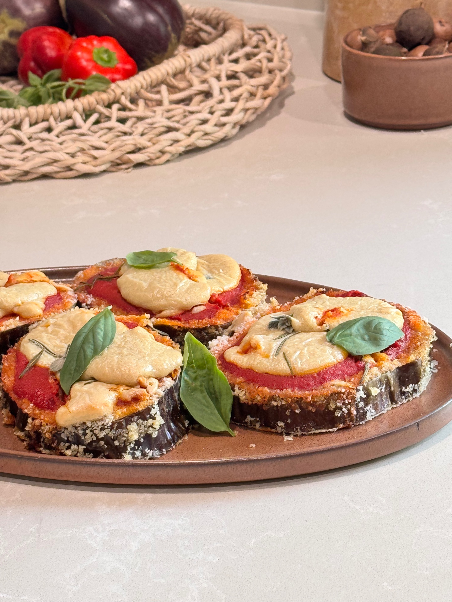 Mediterranean eggplant parmigiana
